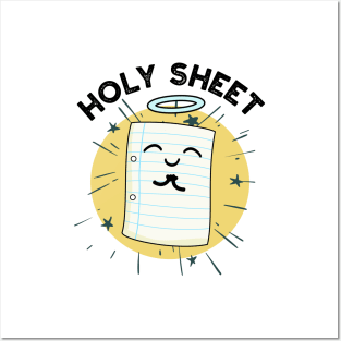 Holy Sheet Funny Paper Pun Posters and Art